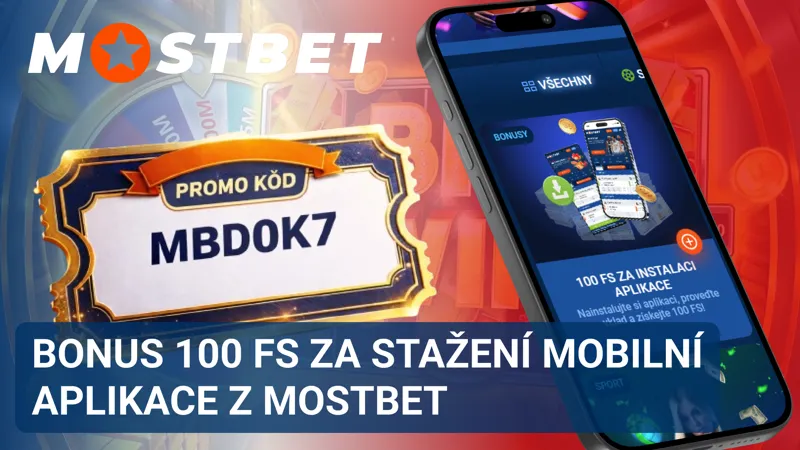 Bonus 100 free spinů MostBet za stažení mobilní aplikace