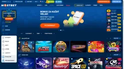 Hlavní stránka webu MostBet s nabídkou bonusu za vklad