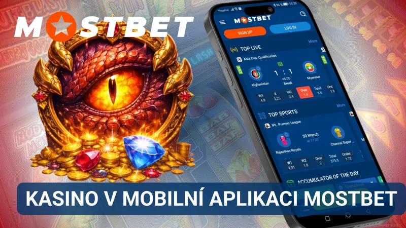 Kasino v aplikaci MostBet s automaty a live hrami na mobilu
