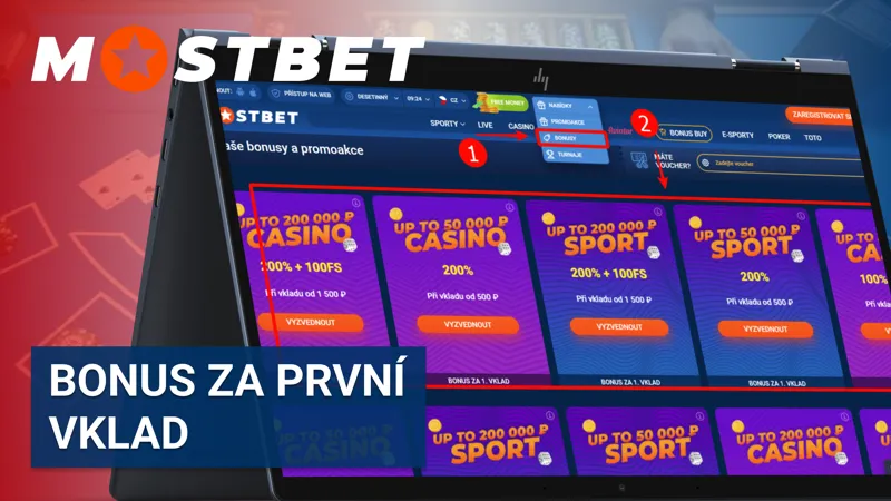 Bonus za první vklad Mostbet – až 125 % navíc pro nové hráče v Česku