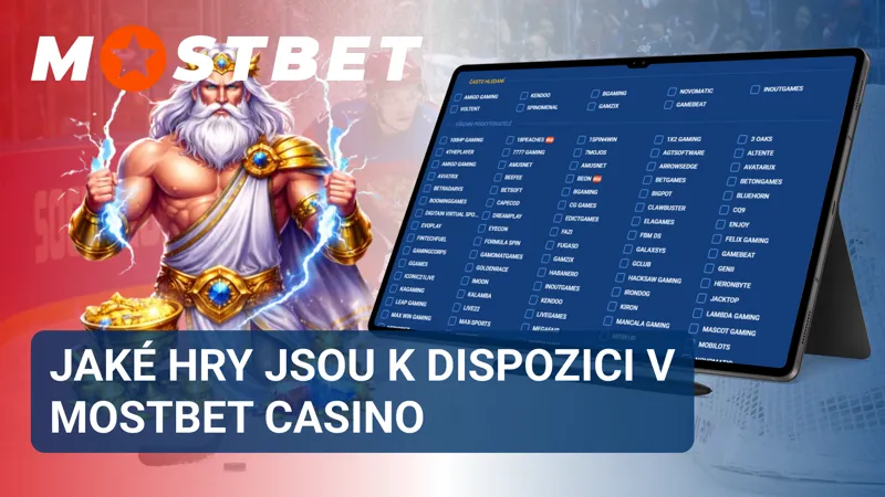 Přehled her dostupných v Mostbet Casino