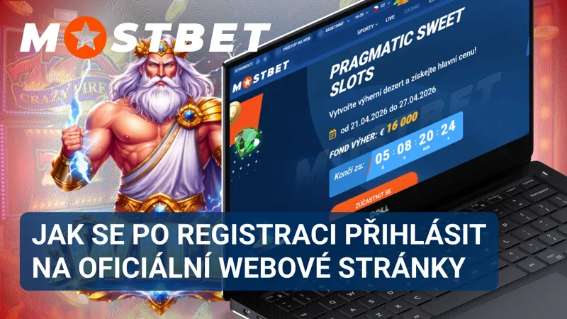 Přihlášení na Mostbet po registraci pomocí účtu