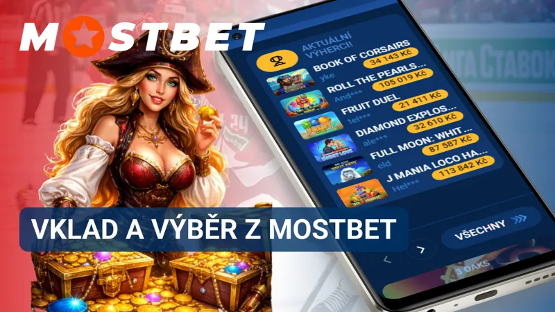 Vklady a výběry v MostBet Casino s dostupnými platebními metodami