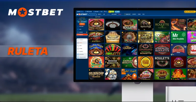 Hraní rulety na webu MostBet