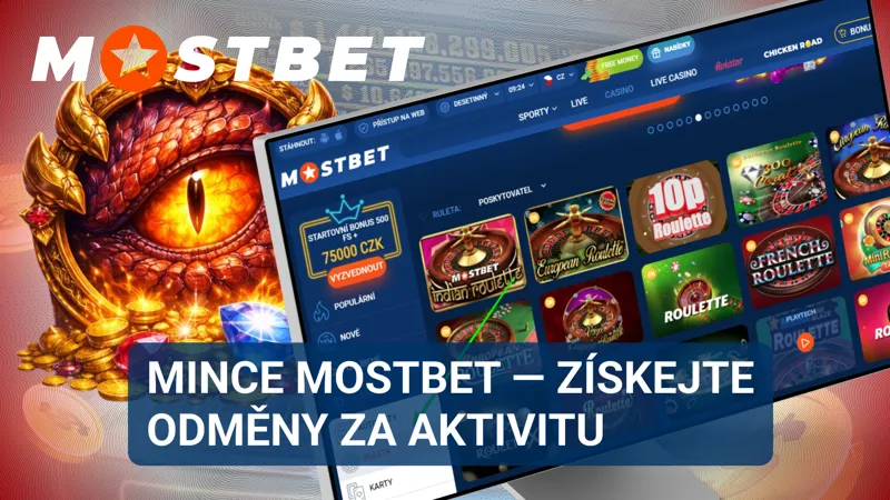 Mince MOSTBET jako odměny za aktivitu a hraní na platformě