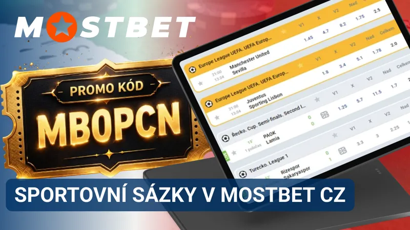 Sportovní sázky v Mostbet CZ s širokou nabídkou událostí