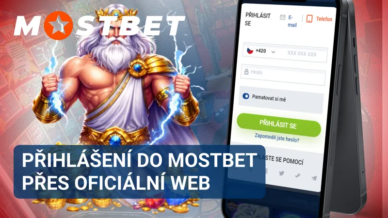 Přihlášení do MostBet přes oficiální webovou stránku