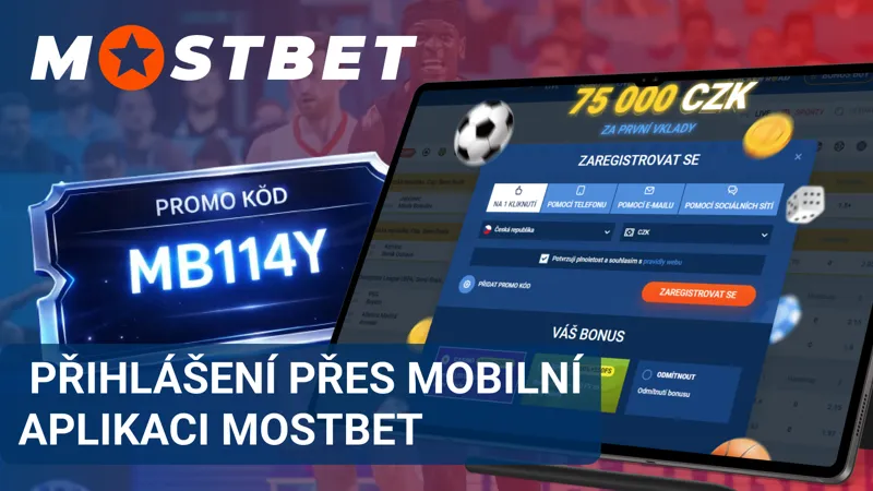 Přihlášení do MostBet přes mobilní aplikaci