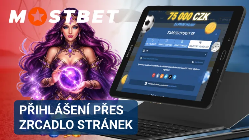 Přihlášení do MostBet přes zrcadlové stránky