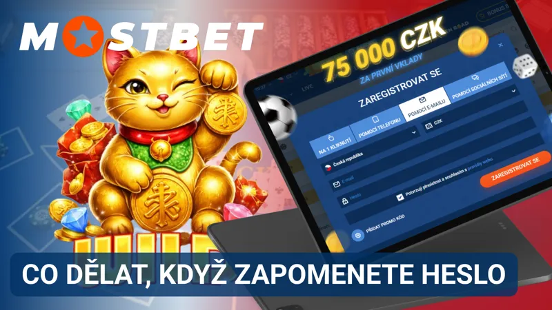 Obnovení hesla MostBet při zapomenutí přístupových údajů