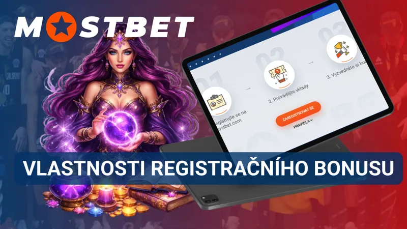 Vlastnosti registračního bonusu Mostbet s podmínkami a limity