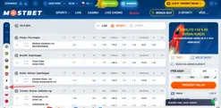 Sekce volejbalových turnajů na MostBet