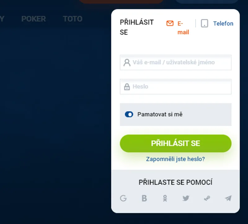 Přihlaste se ke svému účtu a vyberte si výhru