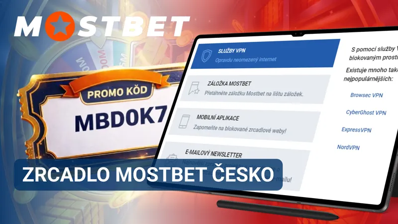 Zrcadlo Mostbet Česko pro alternativní přístup na web