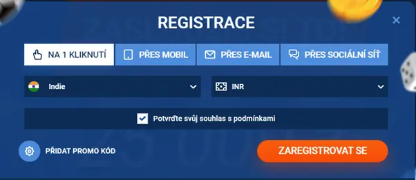 Zaregistrujte se na MostBet