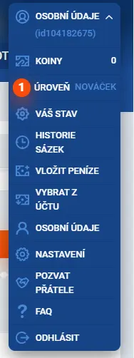 Nabídka osobního účtu MostBet